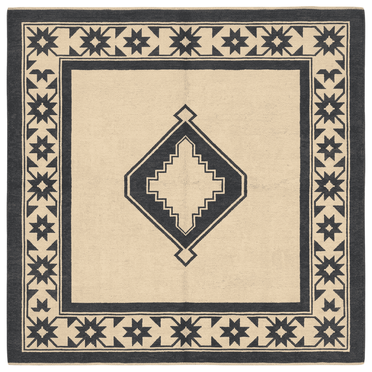 Nocturne Geometry Hand Knotted Rug