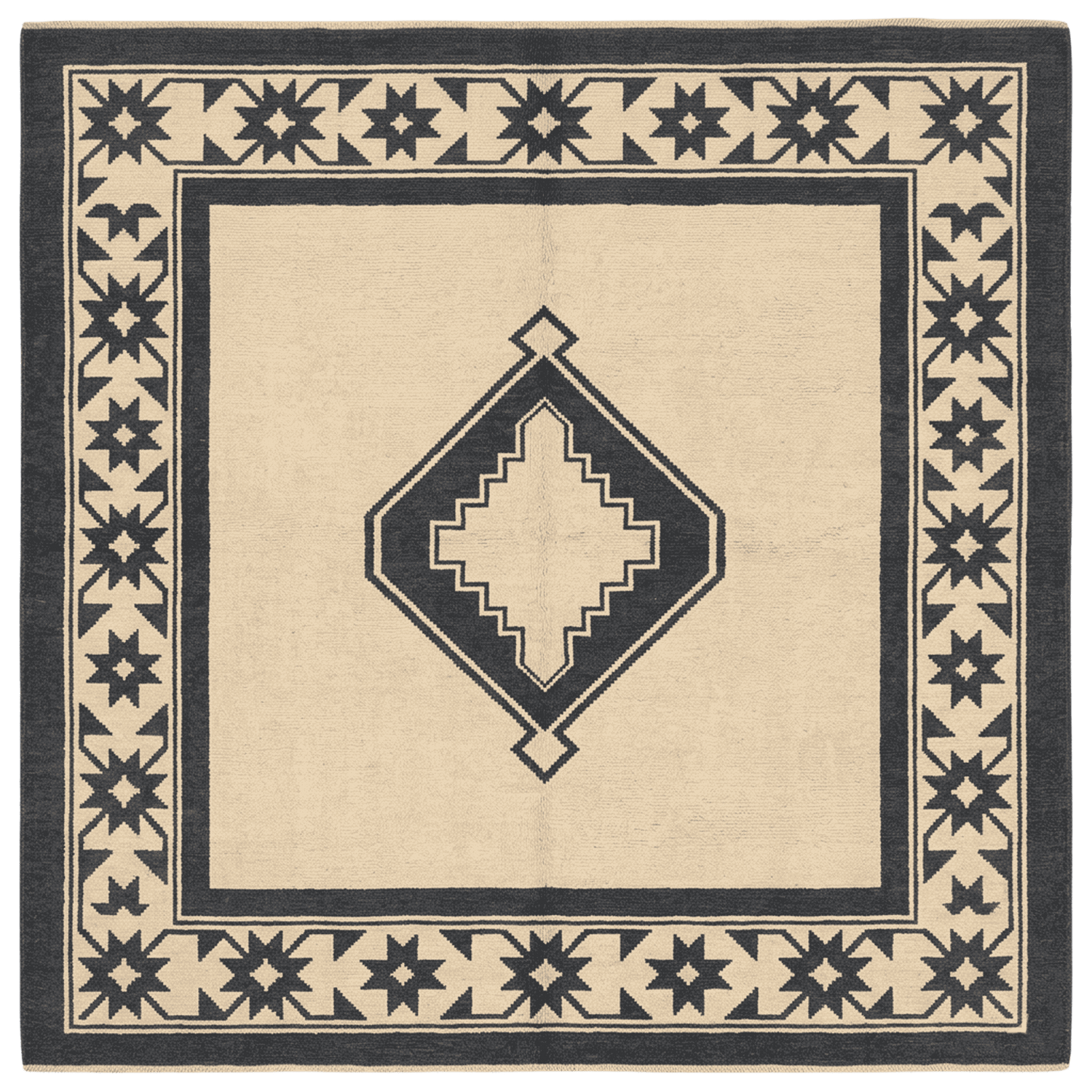 Nocturne Geometry Hand Knotted Rug
