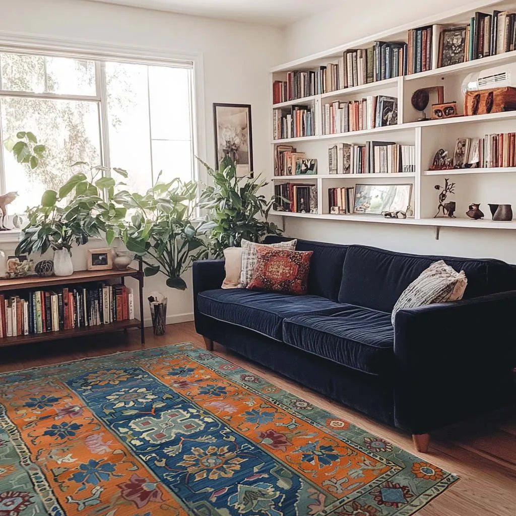 Nomadic Heritage Knotted Wool Rug - 1001 KNOTS