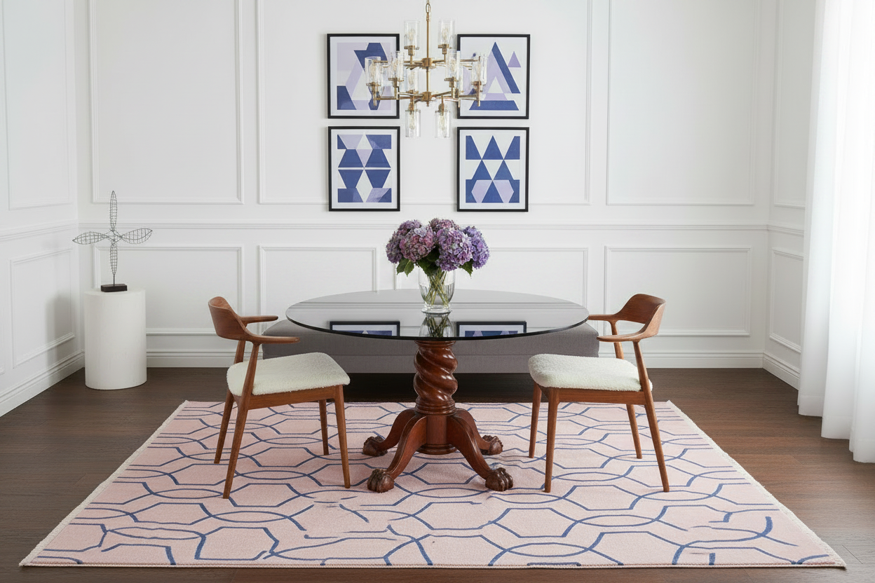 Ochre Silent Petal Hand Knotted Rug