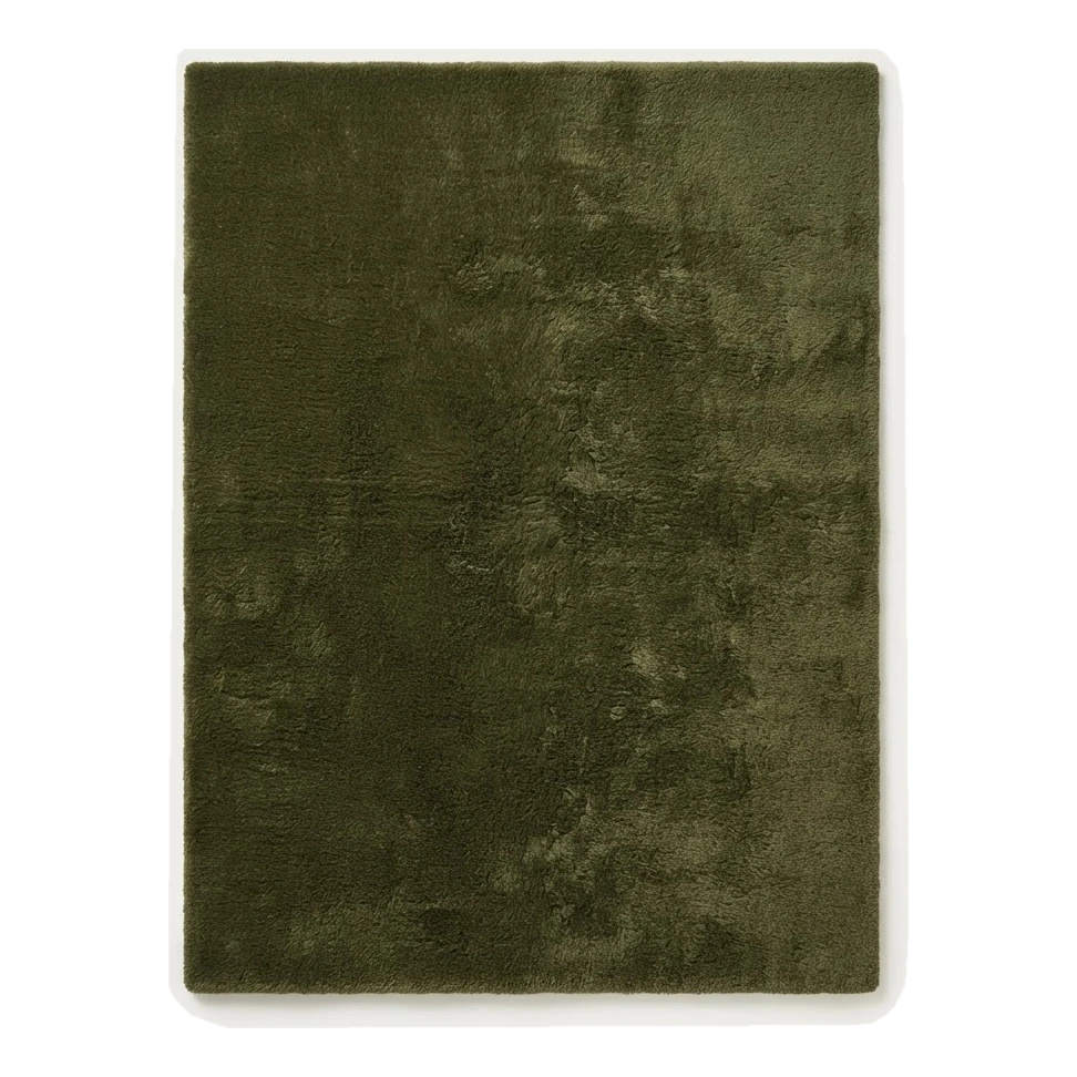 Olive Forest Floor Hand Tufted Wool Rug