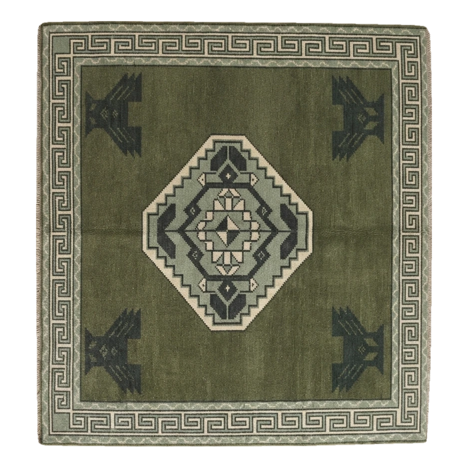 Olive Grove Kazak Hand Knotted Rug - alternate view