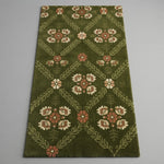 Olive Grove Trellis Hand Tufted Runner Rug - studio photo