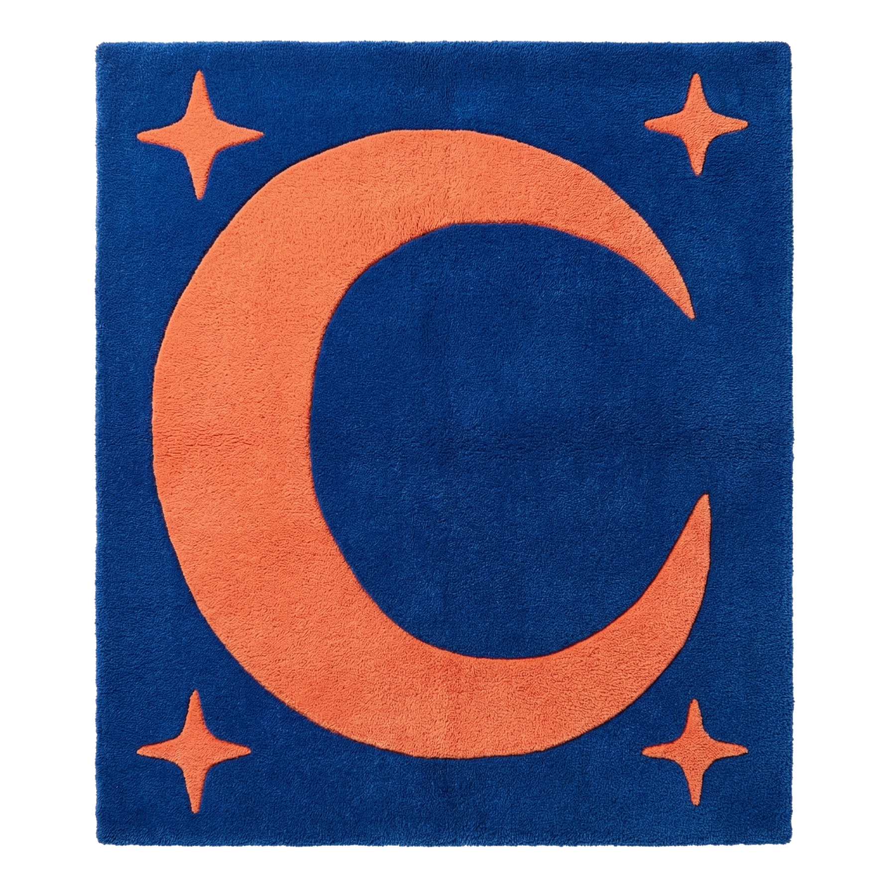 Orange Moon Hand Tufted Wool Rug 