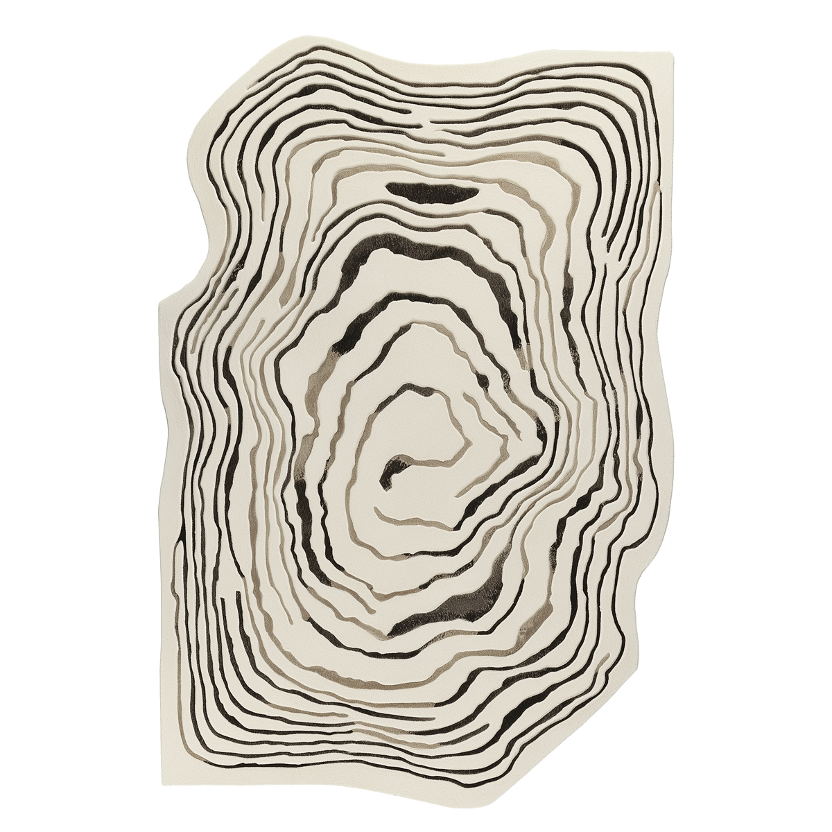 Organic Form Hand Tufted Wool Rug — Swatch 12" x 12"