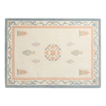 Pagoda Porcelain Garden Hand Tufted Wool Rug - alternate view