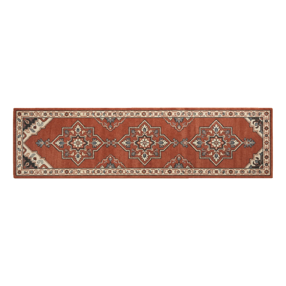 Paprika Star Procession Hand Tufted Runner Rug - alternate view