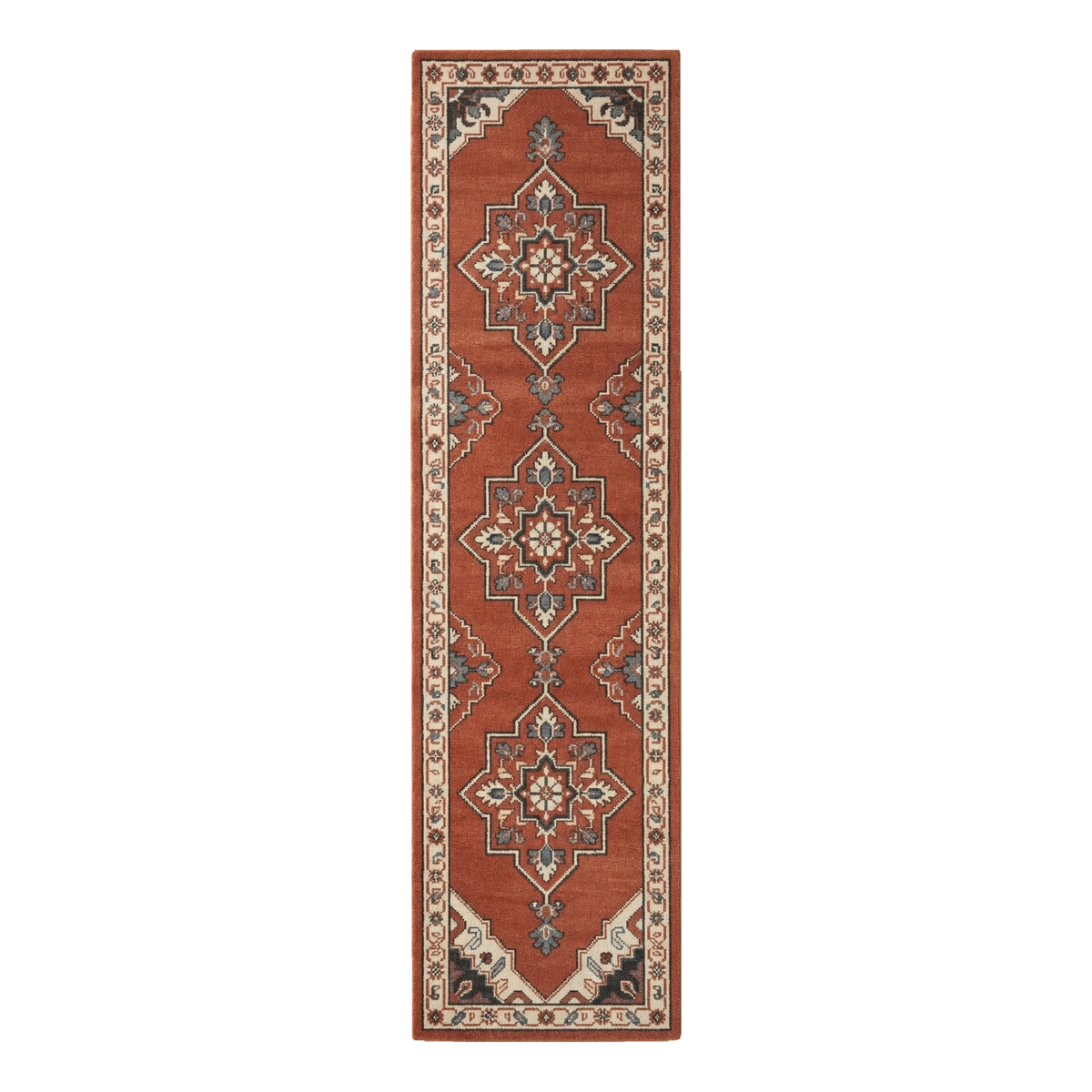 Paprika Star Procession Hand Tufted Runner Rug