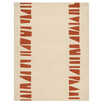 Parallel Abstract Shape Hand Tufted Wool Rug