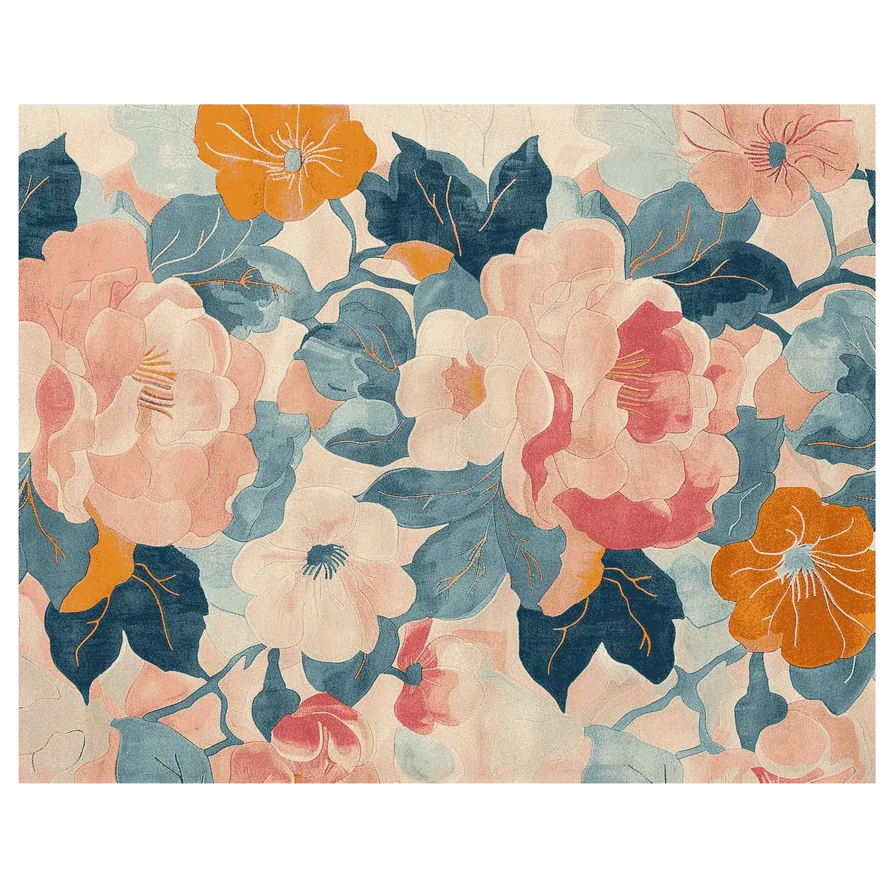 Pastel Floral Reverie Hand Tufted Rug