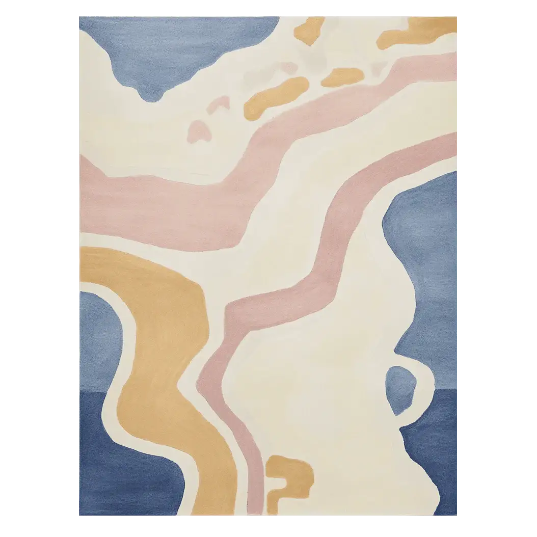Pastel Land Current Hand Tufted Rug