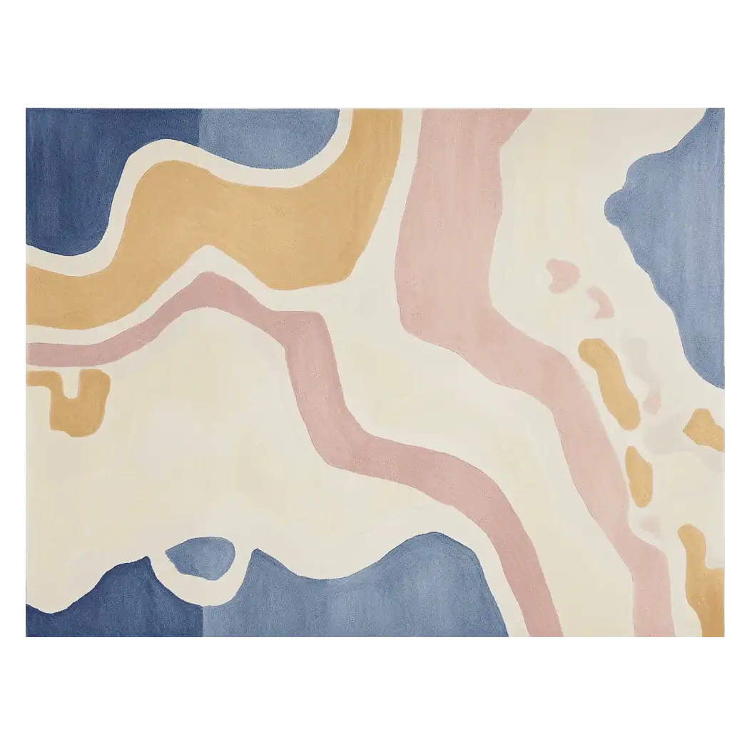 Pastel Land Current Hand Tufted Rug