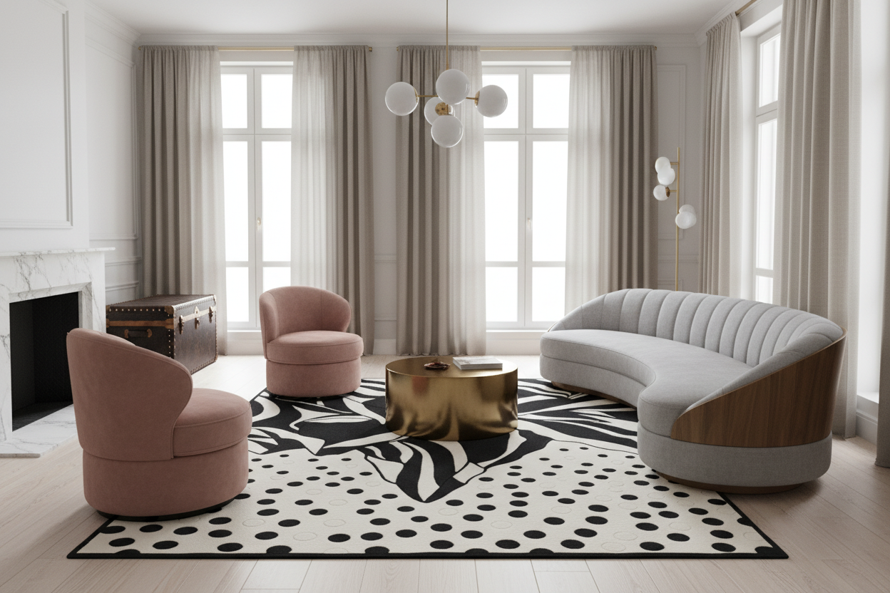 Peaky Peak Hand Tufted Wool Rug