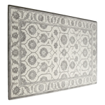 Pearl Lattice Bloom Hand Tufted Wool Rug - alternate view