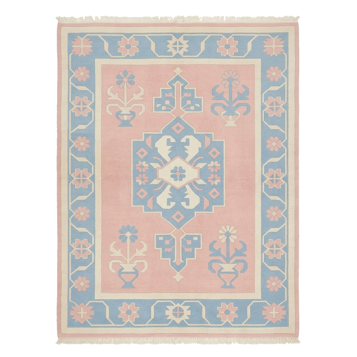 Periwinkle Path Hand Knotted Rug