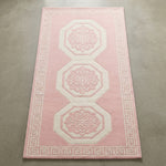 Petal Octagon Trio Hand Tufted Runner Rug - studio photo