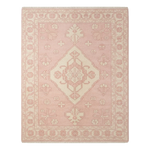 Petal Pink Oasis Hand Knotted Rug