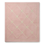 Petal Pink Trellis Hand Tufted Wool Rug