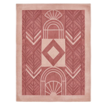 Pink Deco Oasis Hand Tufted Wool Rug 