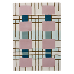 Pink Jelly Blocks Hand Tufted Wool Rug
