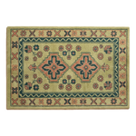 Pistachio Kazak Bloom Hand Tufted Wool Rug - alternate view