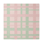 Pistachio Blush Weave Square Hand Tufted Rig 