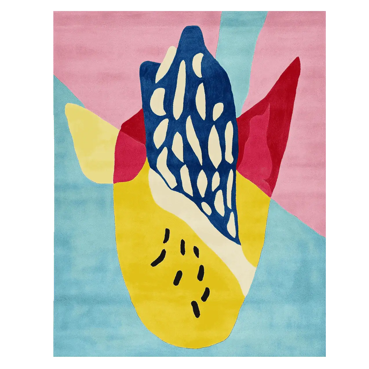 Playful Rhythm Forms Hand Tufted Rug