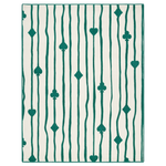 Playing Card Motif Hand Tufted Wool Rug 