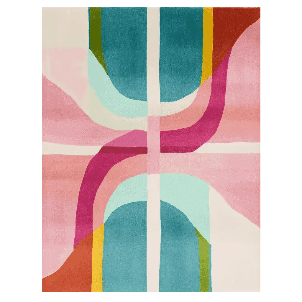 Pop Wave Vibe Hand Tufted Rug