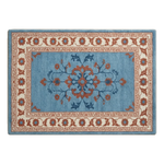 Porcelain Blue Blossom Hand Tufted Wool Rug - alternate view