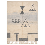 Quiet Inscription Moroccan Shag Rug