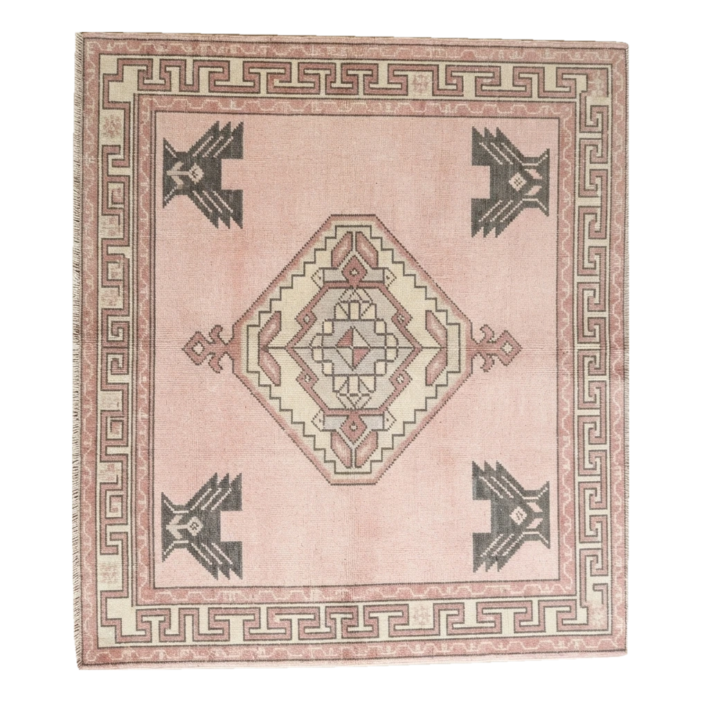 Rose Quartz Kazak Hand Knotted Rug - alternate view