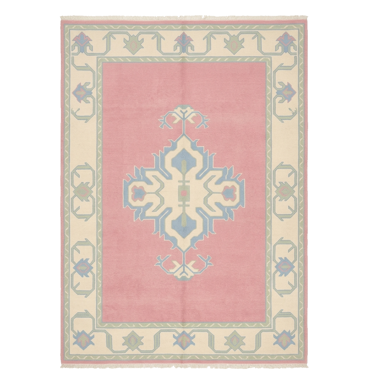 Roseate Crest Hand Knotted Rug 