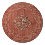 Rosewater Bouquet Round Hand Knotted Rug