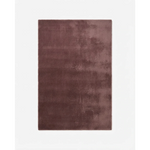 Rosewood Velvet Calm Hand Tufted Wool Rug - studio photo
