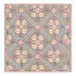 Rosy Trellis Posy Square Hand Tufted Wool Rug - alternate view