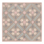 Rosy Trellis Posy Square Hand Tufted Wool Rug