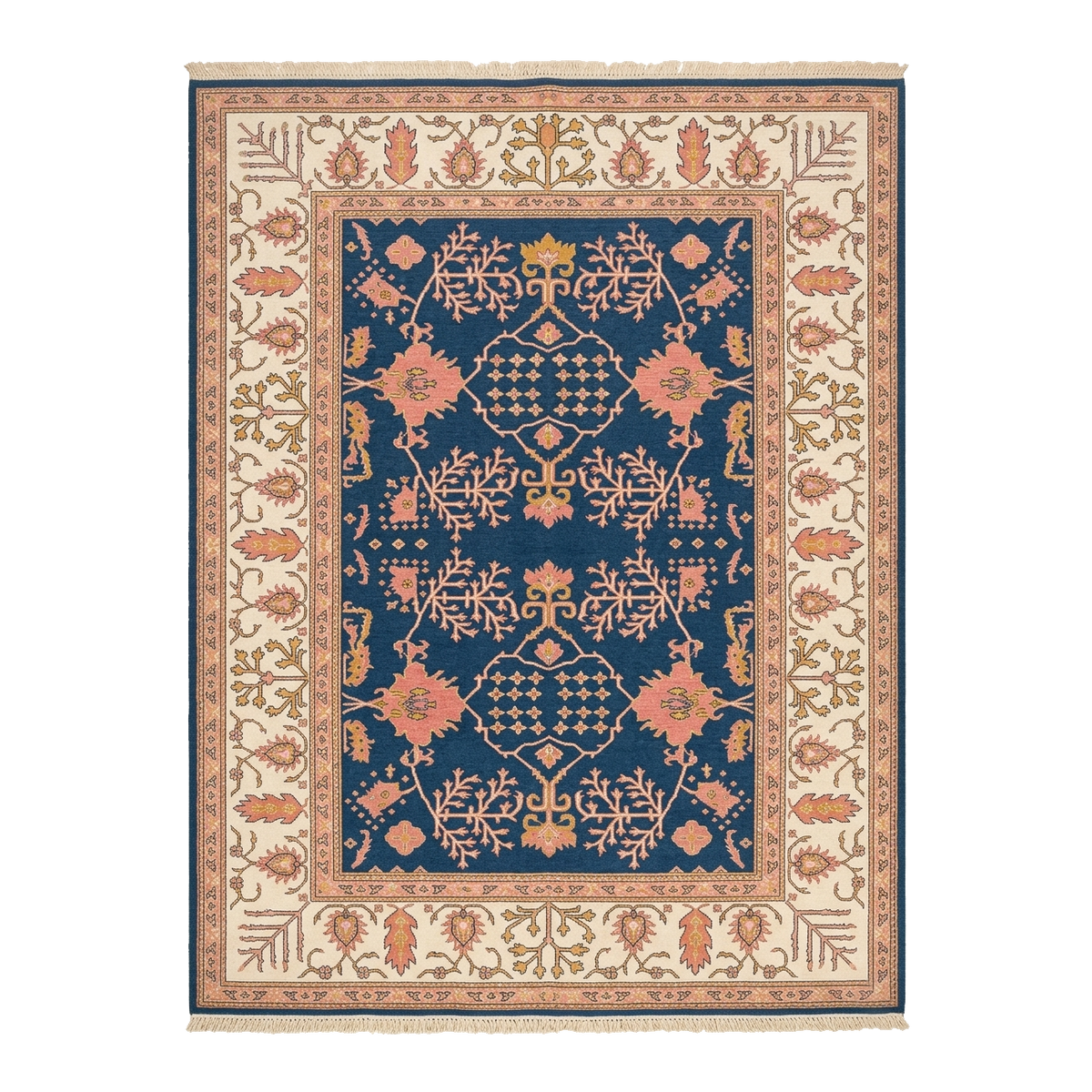 Royal Mosaic Garden Hand Knotted Rug