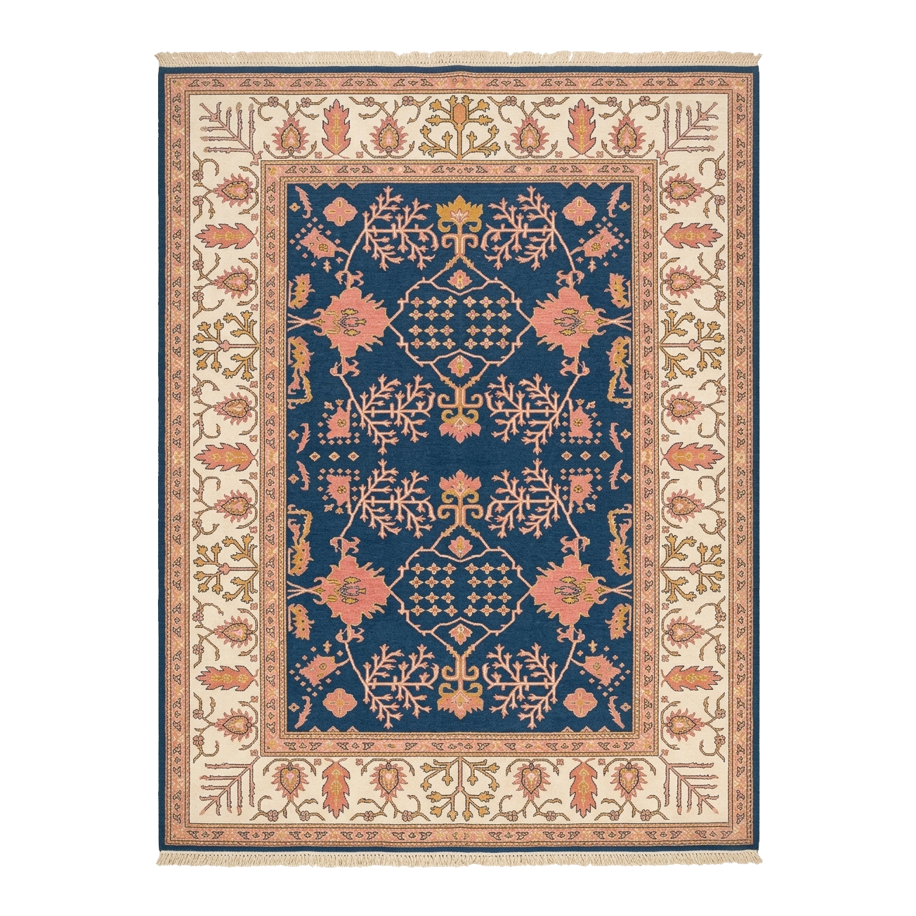 Royal Mosaic Garden Hand Knotted Rug
