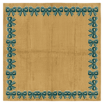 Rust Bows Hand Knotted Rug