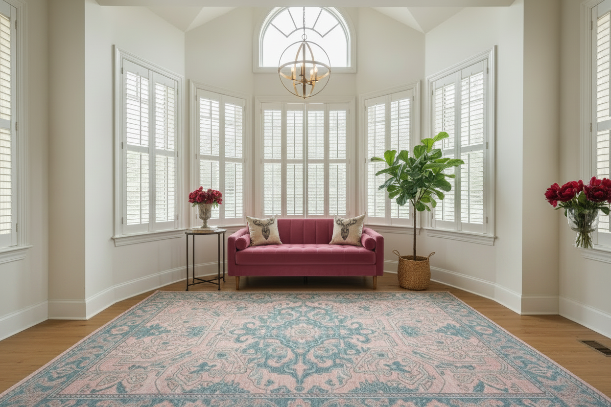 Rusted Silk Tempest Hand Knotted Rug