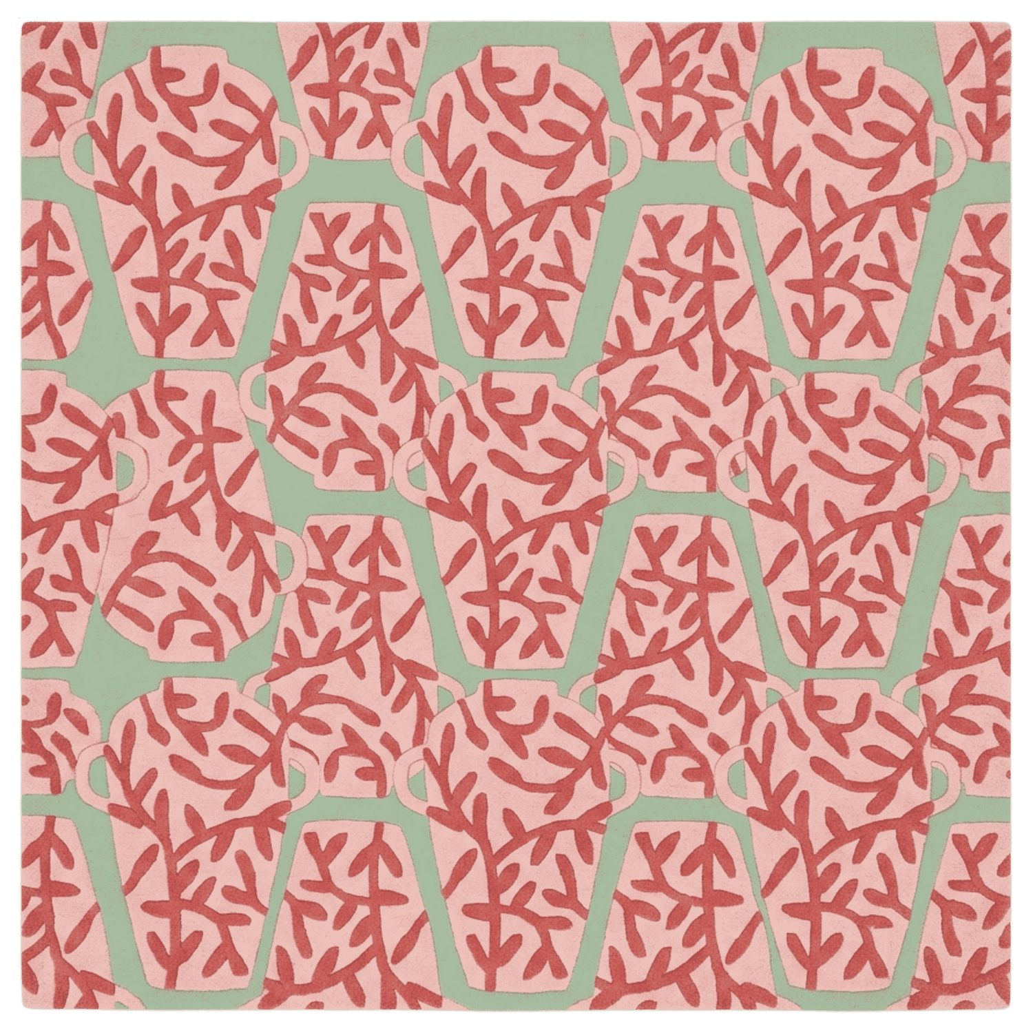 Sacred Maze Hand Tufted Wool Rug