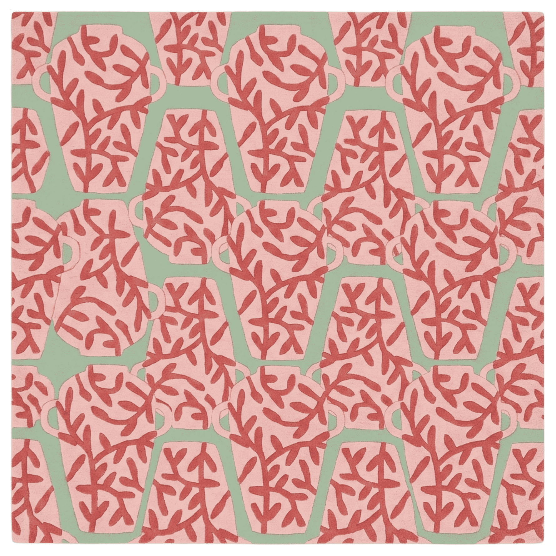Sacred Maze Hand Tufted Wool Rug