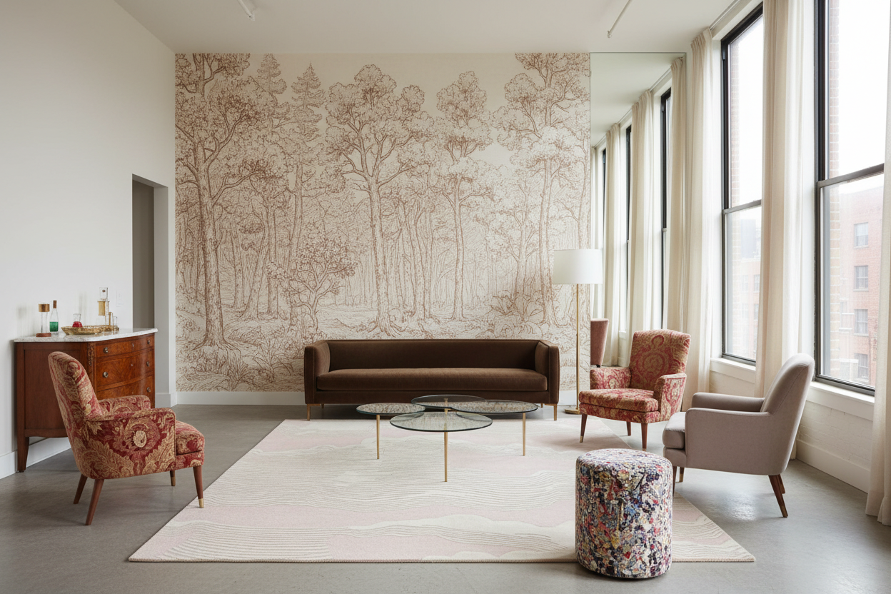 Saffron Storm Shadow Hand Knotted Rug
