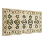 Sage Blossom Column Hand Tufted Runner Rug - alternate view