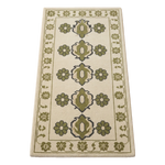 Sage Blossom Column Hand Tufted Runner Rug