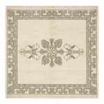 Sage Leaf Meander Hand Knotted Rug - studio photo