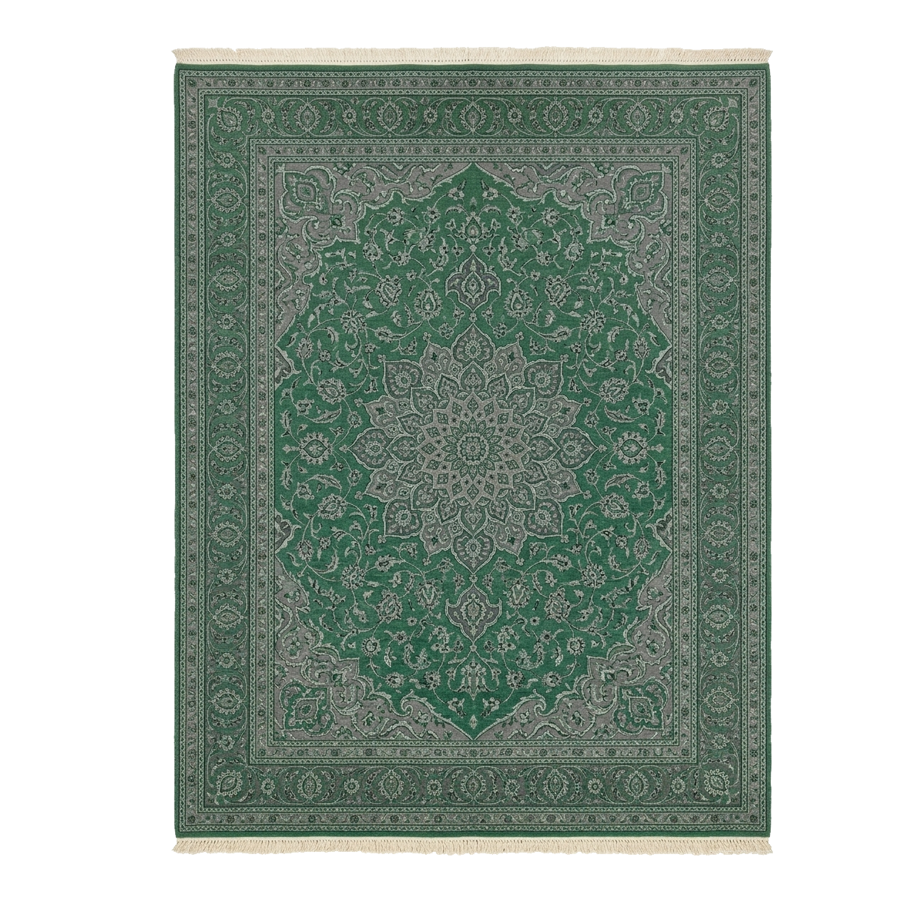 Sage Arabesque Hand Knotted Rug