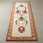Salon Crown Garland Hand Tufted Runner Rug - studio photo