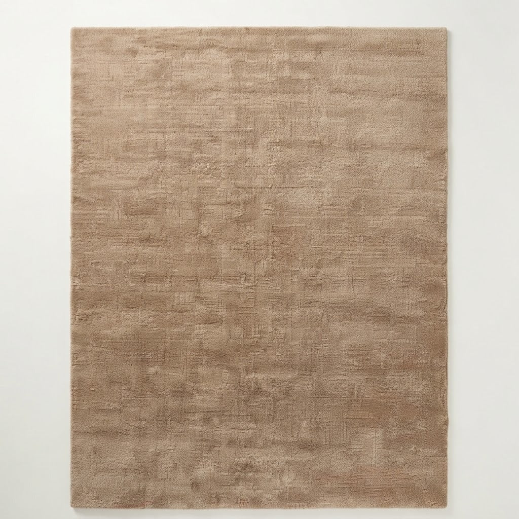 Sandstone Whisper Hand Tufted Wool Rug - studio photo